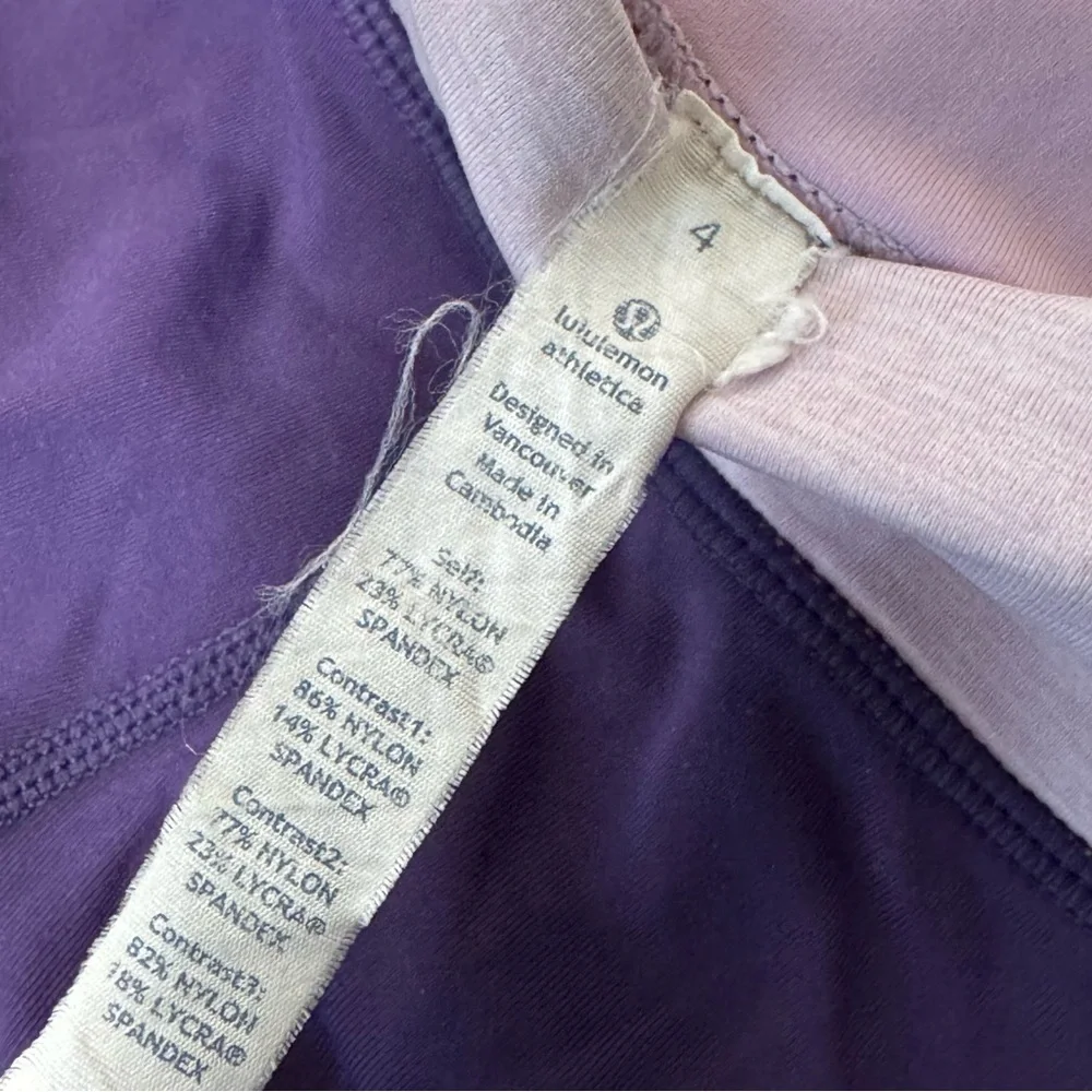 Lululemon Run in the Sun Crop in Concord Grape 4 - Picture 3 of 6